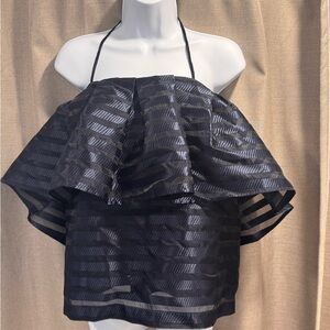 Elegant Black Halter Top